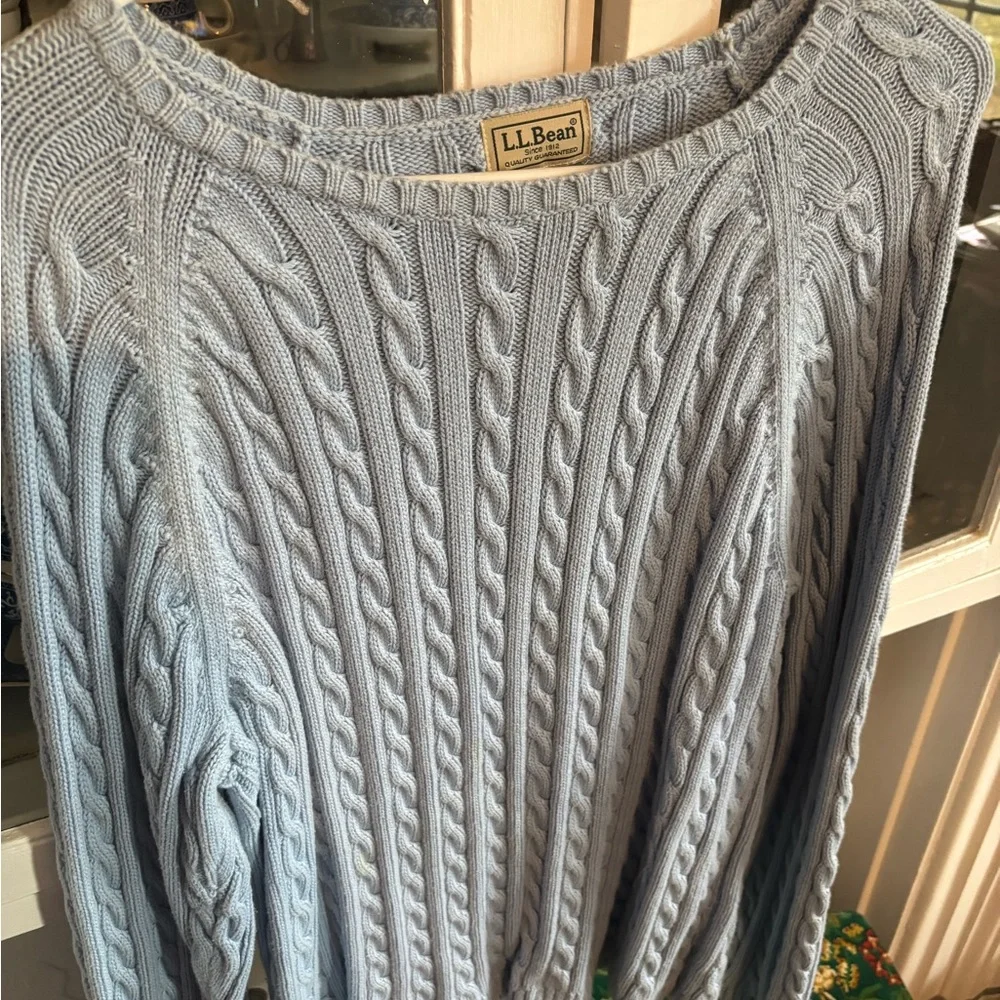 L.L. Bean Soft Blue Women's Sweater - Picture 4 of 4